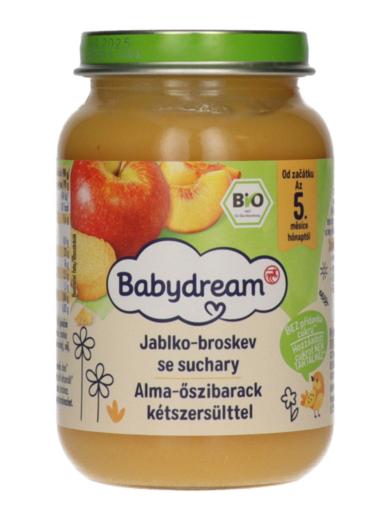 Babydream Bébiétel Alma Őszibarack Kétszersült Ízesítéssel 5 Hónapos Kortól