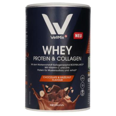 Well Mix Whey Protein&Kollagén fehérje csoki-mogyoró ízzel