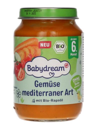 Babydream Bio Mediterrán stílusú zöldségkeverék 6 hónapos kortól