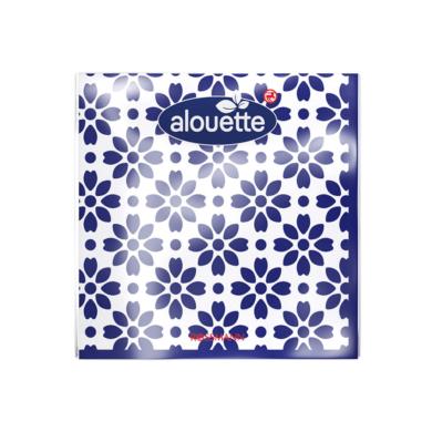 Alouette szalvéta /kék-fehér mintás 33x33 cm - 20 db