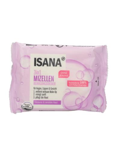 Isana Clean & Care micellás arctisztítókendő