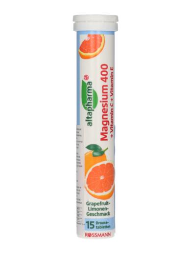 Altapharma Magnézuim 400 + C-vitamin + E-vitamin pezsgőtabletta