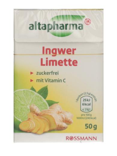 Altapharma Gyömbér-Lime Cukorka