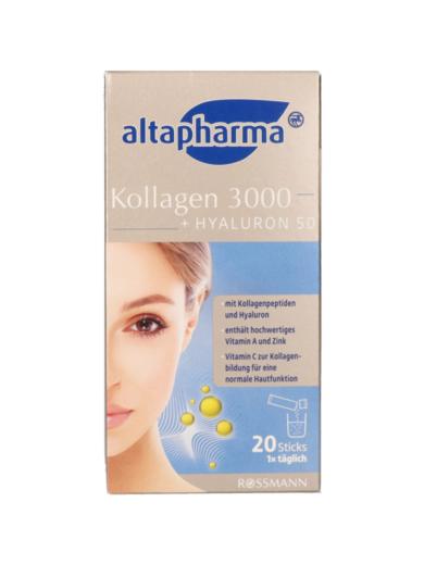 Altapharma Kollagen 3000 + Hyaluron 50 étrend-kiegészítő italpor