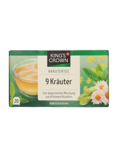 King's Crown tea 9 féle gyógynövénnyel