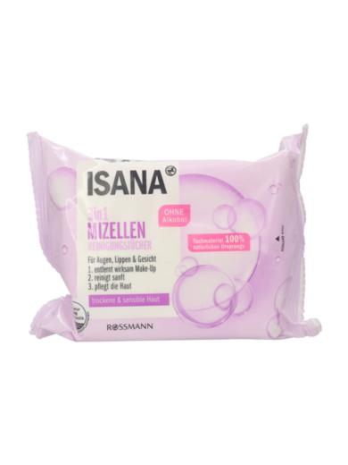 Isana Clean & Care micellás arctisztítókendő