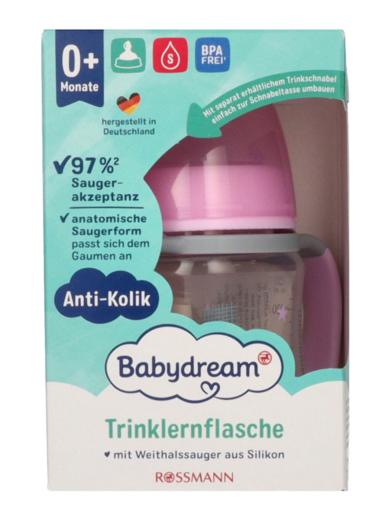 Babydream ivástanító pohár széles nyakú 0-6 hónapos korig 150 ml