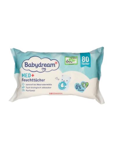 Babydream Med nedves törlőkendő