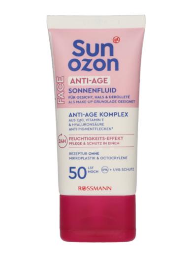 Sunozon Anti-Age fényvédő arckrém LSF50