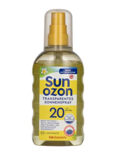 Sunozon napozó spray F20