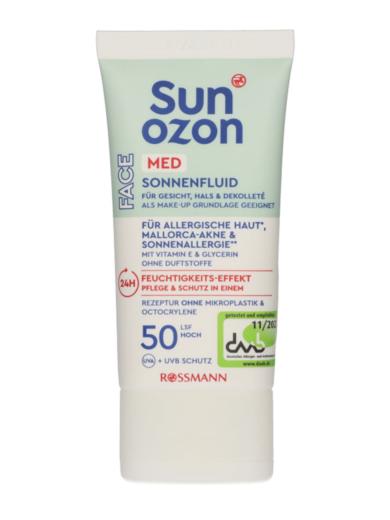 Sunozon Med fényvédő arckrém LSF50