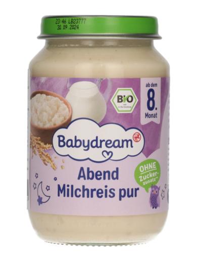 Babydream bio 8 hónapos kortól natur tejberizs