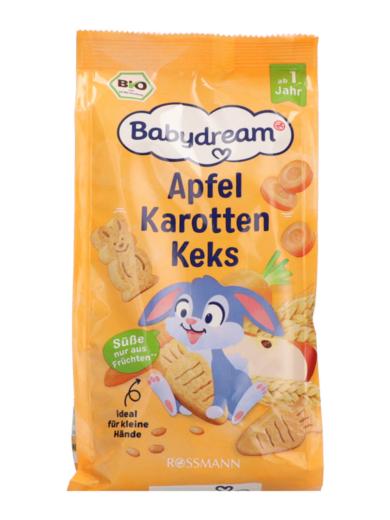 Babydream Bio babakeksz alma-répa ízesítésű 12 hónapos kortól