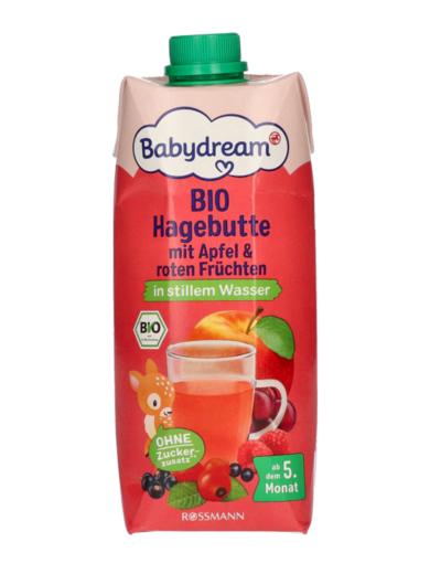 Babydream Bio Csipkebogyótea,almával és vegyesgyümölccsel 5 hónapos kortól