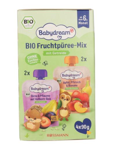 Babydream gyümölcspüré mix 6 hónapos kortól