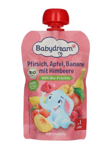 Babydream mini gyümölcspüré alma- banán- málna 12 hónapos kortól