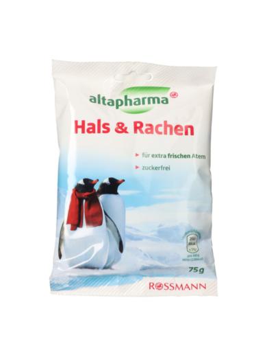 Altapharma mentolos torokcukorka édesítőszerekkel