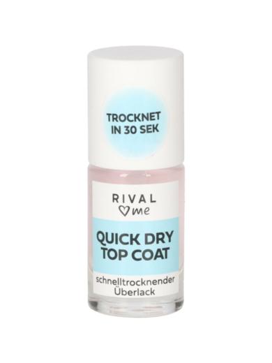 Rival Loves Me Quick Dry Top Coat gyorsan száradó fedőlakk