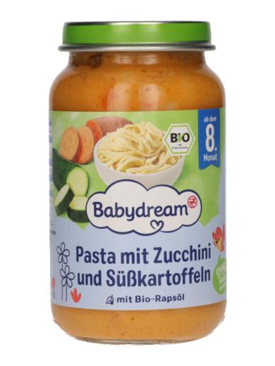 Babydream üveges bébiétel tészta+cukkini 8 hónapos kortól