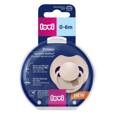 Lovi Prime dinamikus szilikon cumi 0-6 hónapos korig /natur