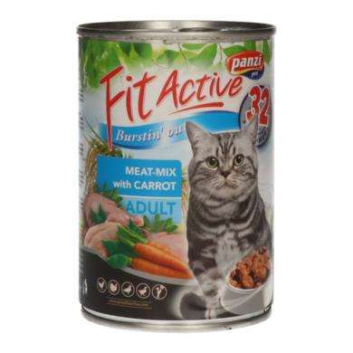 FitActive Meat Mix konzerv macskáknak - 415 g