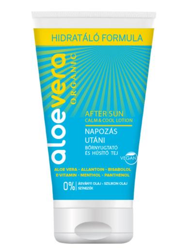Aloe Vera Organic napozás utáni bőrnyugtató és hűsítő tej