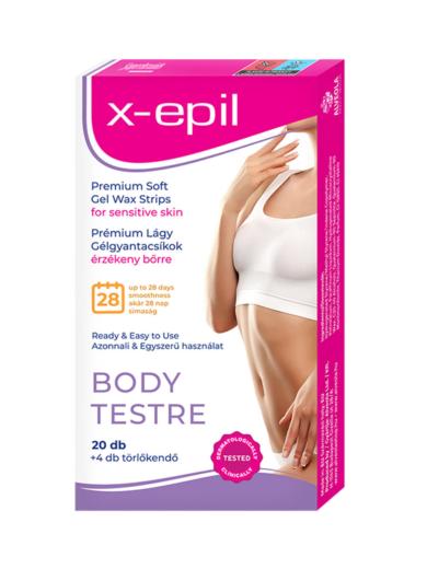 X-Epil gélgyantacsíkok erzékeny bőrre