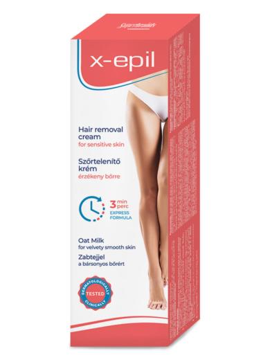 X-Epil szőrtelenítő krém zabtejjel