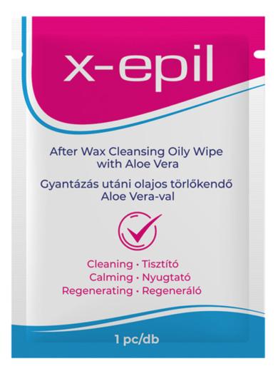 X-Epil Gyantalemosó törlőkendő