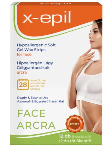 X-Epil Hypoallergén gélgyantacsík arcra