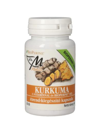 Dr.M Prémium Kurkuma + C-vitamin Bioperine-nel kapszula