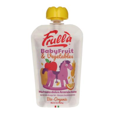 Frulla Bio gyümölcsfüré alma, édesburgonya, narancslé, zabkása 6 hónapos kortól - 100 g