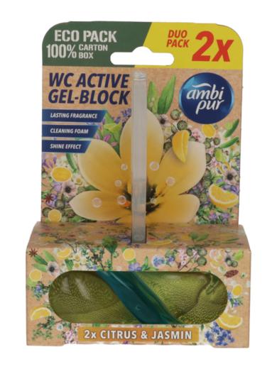 Ambi Pur Lemon & Jasmin aktív WC illatosító 2x45g
