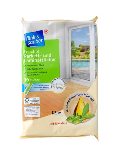 Flink & Sauber Parketta & Laminált Padló Nedves Kendő