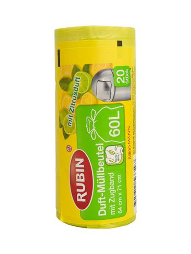 Rubin Köthető Füllel, Citrom Illattal 60 L Szemetes Zsák