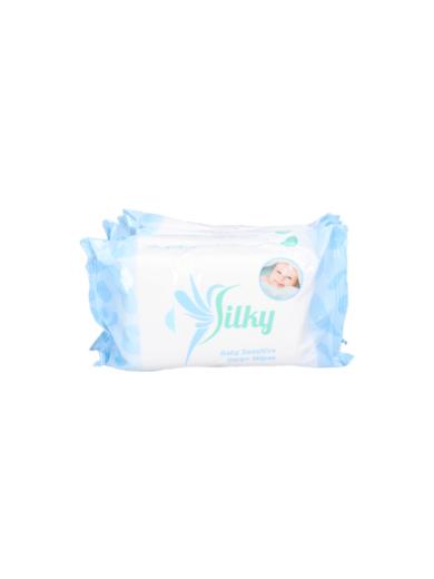 Silky baby sensitive törlőkendő 4*65 db