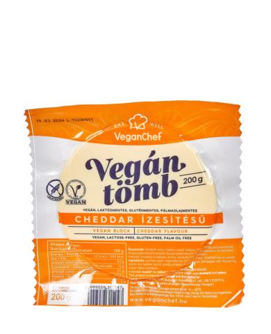 VeganChef növényi tömb cheddar 200g