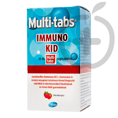 Multi-Tabs Immuno Kid multivitamin rágótabletta 30 db