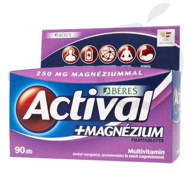 Béres Actival+Magnézium filmtabletta étrend-kiegészítő multivitamin