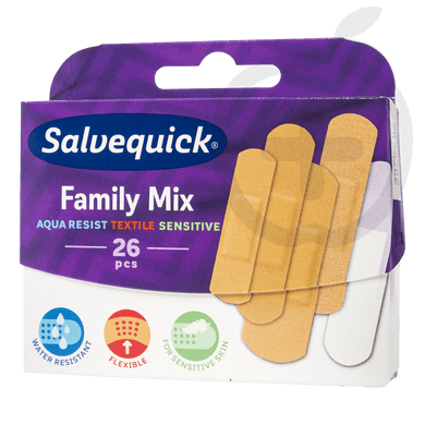Salvequick Családi Mix Csomag hypoallergén sebtapasz