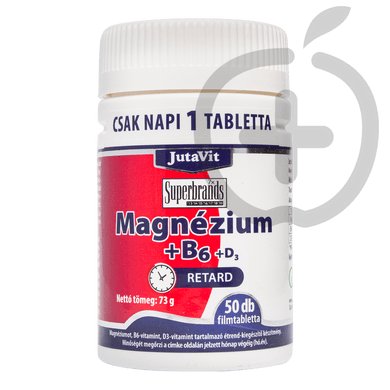 Jutavit Magnézium+B6+D3-vitamin filmtabletta