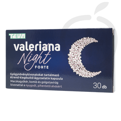 Valeriana Night Forte étrend-kiegészítő lágyzselatin kapszula