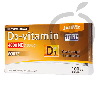 Jutavit D3-vitamin 4000NE Forte étrend-kiegészítő tabletta