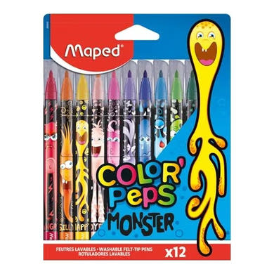 Maped filctollkészlet 12 db, color peps, Monster