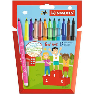 Stabilo Trio A-Z filctoll készlet 12db-os