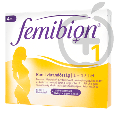 Femibion 1 Korai Várandósság étrend-kiegészítő tabletta 28 db