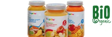 Lupilu Bio bébiétel zöldségek makaróni tésztával, tejjel és tejszínnel 12 hónapos kortól