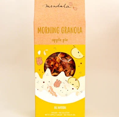Almás pite granola