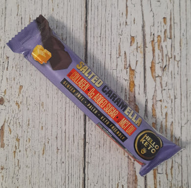 Hello Keto Sós-karamell ízű kakaóvaj-szelet édesítőszerekkel