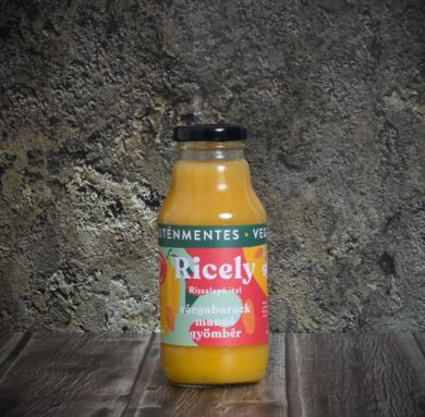 Ricely Rizsalapú gyümölcsös ital mangó- sárgabarack- gyömbér 330 ml